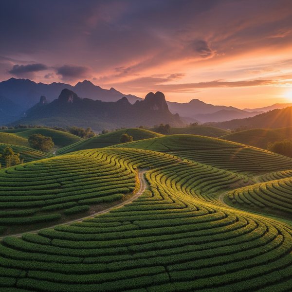 高山生态茶园资源影像